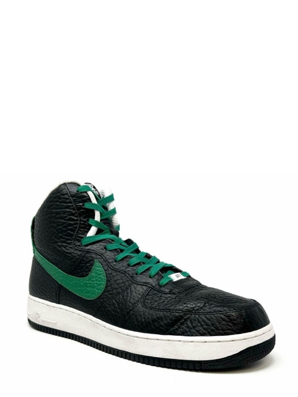NikeID Air Force 1 Celtics Size 14 High-Top Sneakers Black Green Nike AF1 NBA